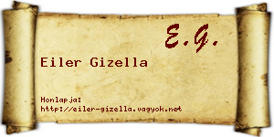 Eiler Gizella névjegykártya